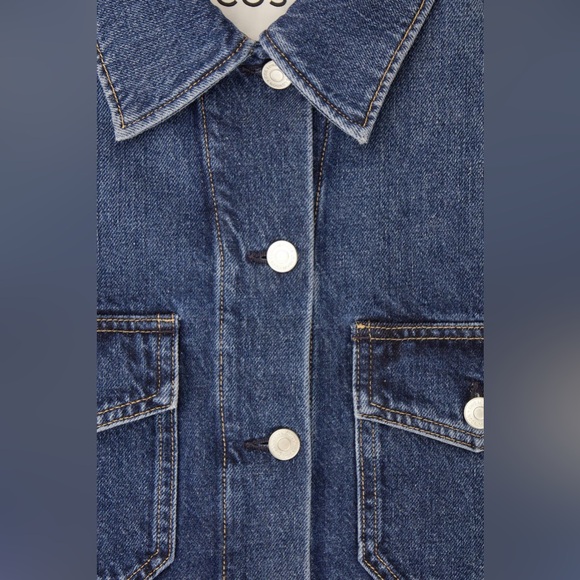 COS Cropped Denim Jacket 6 NWT - Picture 14 of 16